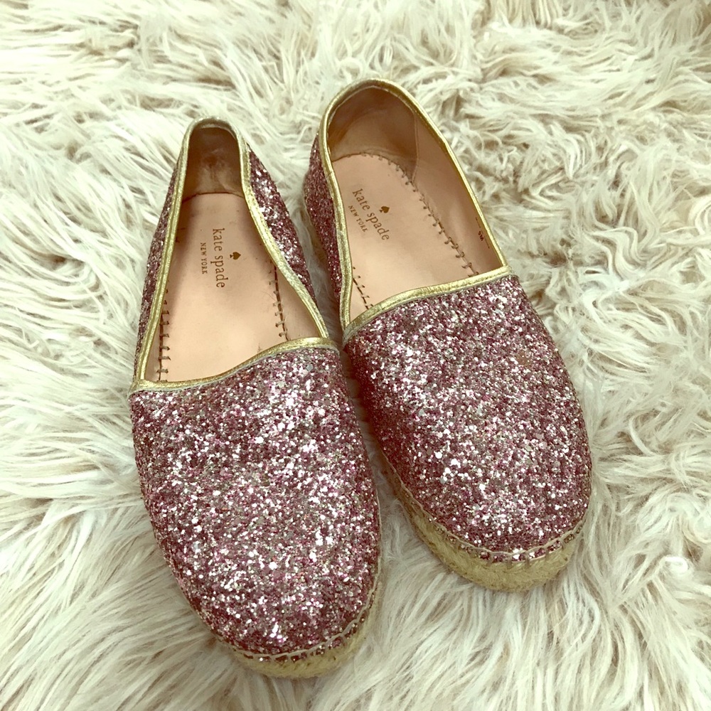 Kate Spade Glitter Espadrilles